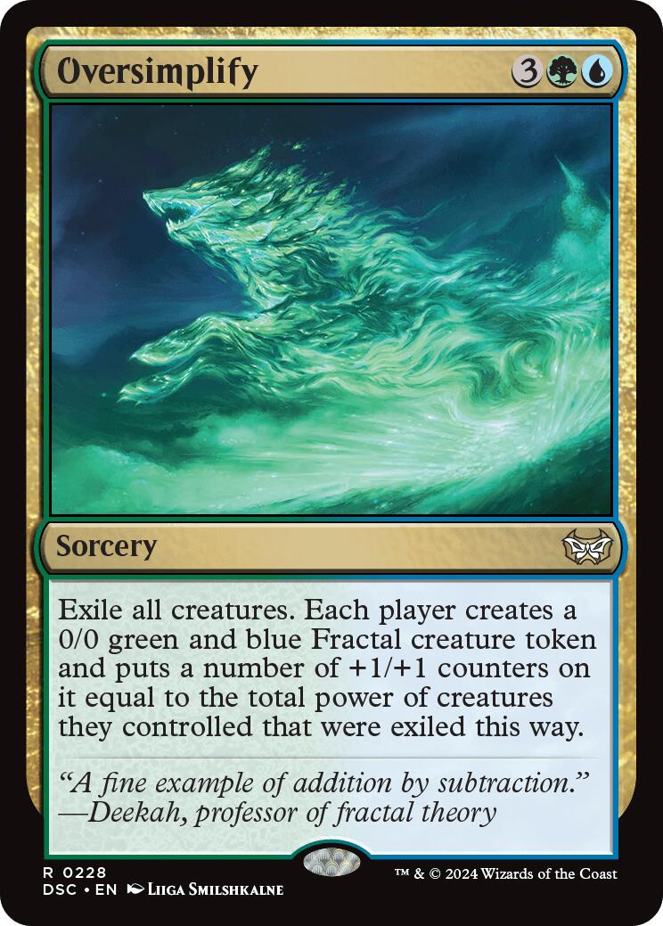 Oversimplify [Duskmourn: House of Horror Commander] | Anubis Games and Hobby