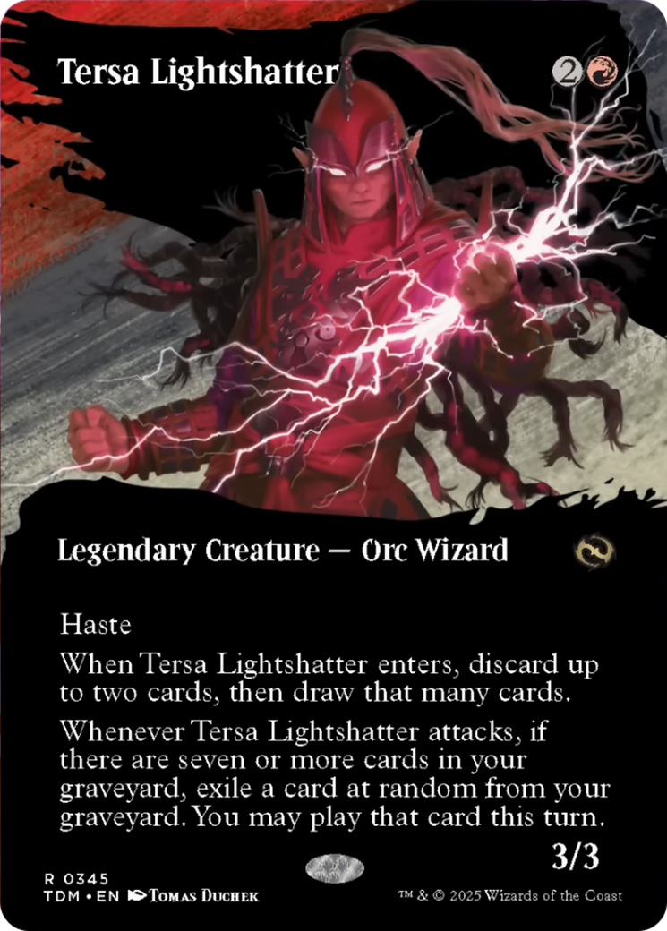 Tersa Lightshatter (Borderless) [Tarkir: Dragonstorm] | Anubis Games and Hobby