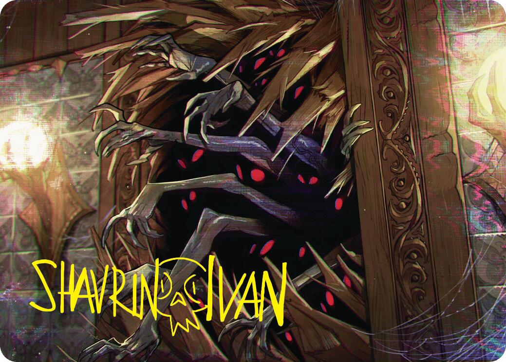 Withering Torment Art Card (Gold-Stamped Signature) [Duskmourn: House of Horror Art Series] | Anubis Games and Hobby