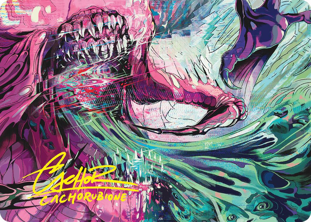 Fear of Missing Out Art Card (Gold-Stamped Signature) [Duskmourn: House of Horror Art Series] | Anubis Games and Hobby