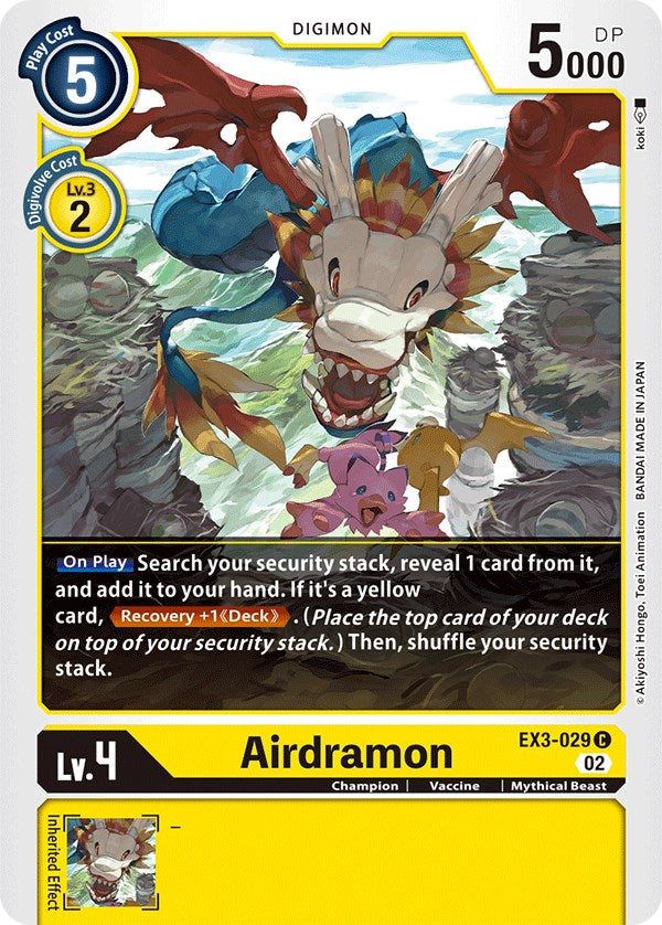 Airdramon [EX3-029] [Draconic Roar] | Anubis Games and Hobby