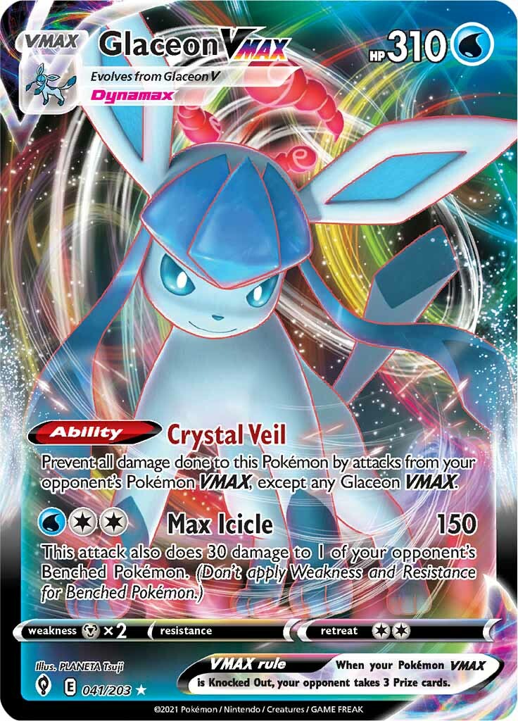 Glaceon VMAX (041/203) [Sword & Shield: Evolving Skies] | Anubis Games and Hobby