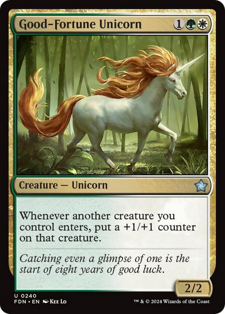 Good-Fortune Unicorn [Foundations] | Anubis Games and Hobby