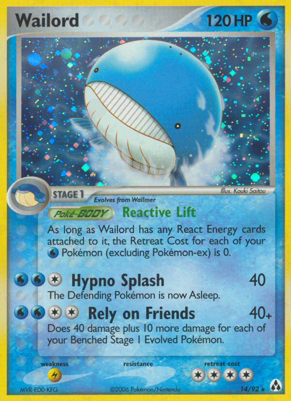 Wailord (14/92) [EX: Legend Maker] | Anubis Games and Hobby