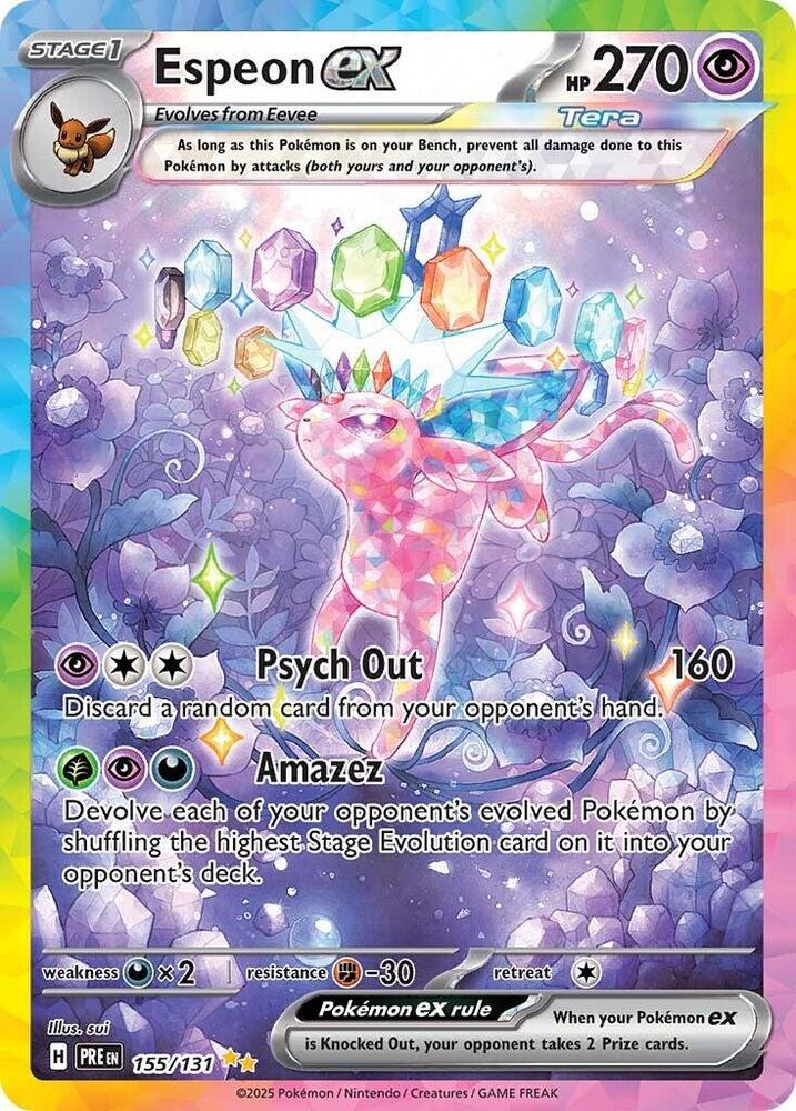 Espeon ex (155/131) [Scarlet & Violet: Prismatic Evolutions] | Anubis Games and Hobby