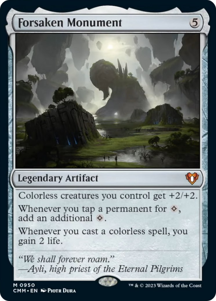 Forsaken Monument [Commander Masters] | Anubis Games and Hobby
