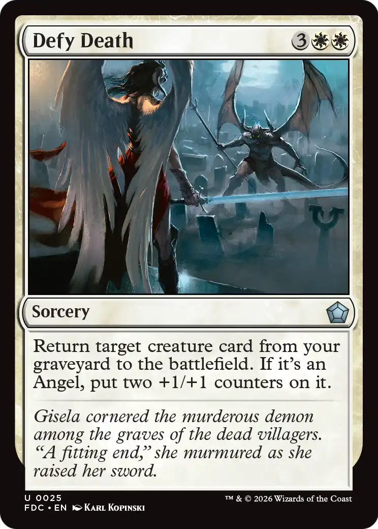Defy Death [Foundations Commander] | Anubis Games and Hobby