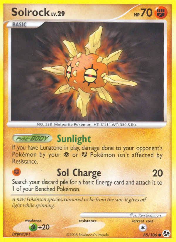 Solrock (85/106) [Diamond & Pearl: Great Encounters] | Anubis Games and Hobby
