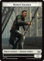 Human Soldier // Scarecrow Double-Sided Token [Duskmourn: House of Horror Commander Tokens] | Anubis Games and Hobby