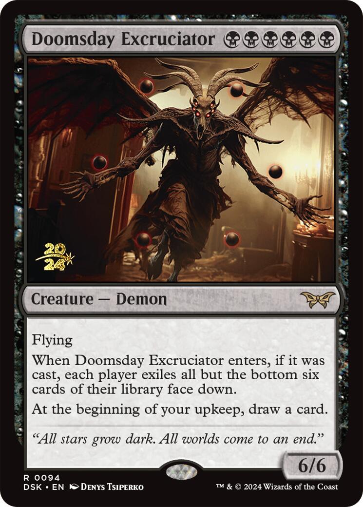 Doomsday Excruciator [Duskmourn: House of Horror Prerelease Promos] | Anubis Games and Hobby