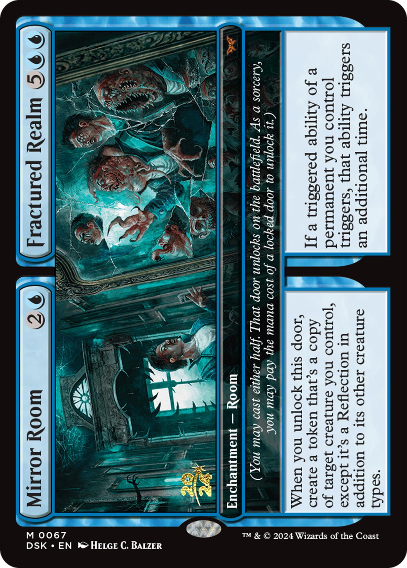 Mirror Room // Fractured Realm [Duskmourn: House of Horror Prerelease Cards] | Anubis Games and Hobby