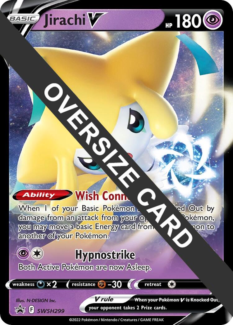 Jirachi V (SWSH299) (Jumbo Card) [Sword & Shield: Black Star Promos] | Anubis Games and Hobby