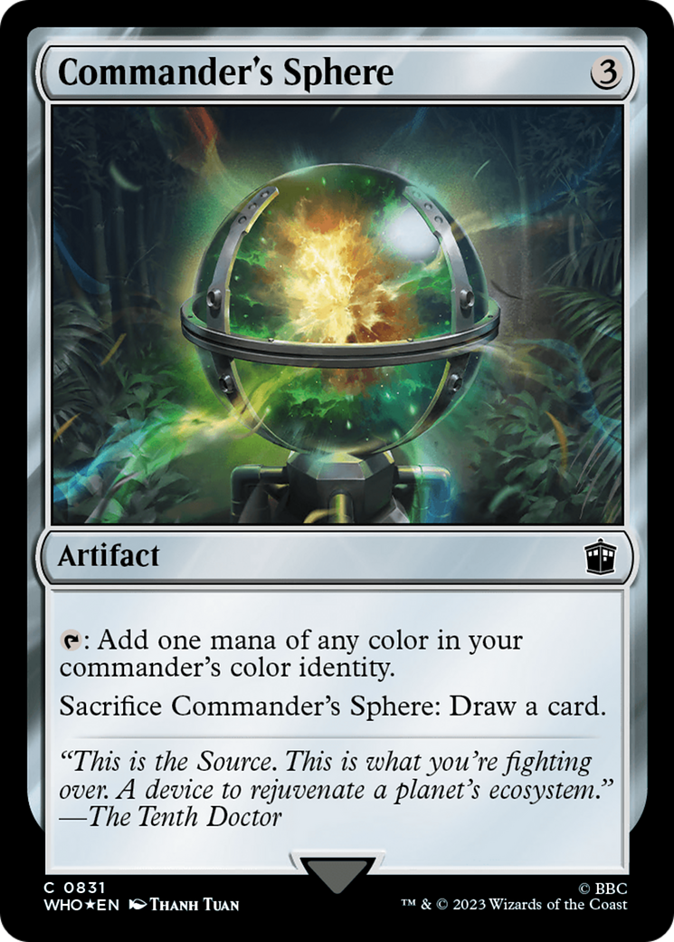 Commander's Sphere (Surge Foil) [Doctor Who] | Anubis Games and Hobby