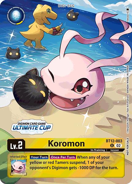 Koromon [BT12-003] (Ultimate Cup 2024) [Across Time] | Anubis Games and Hobby