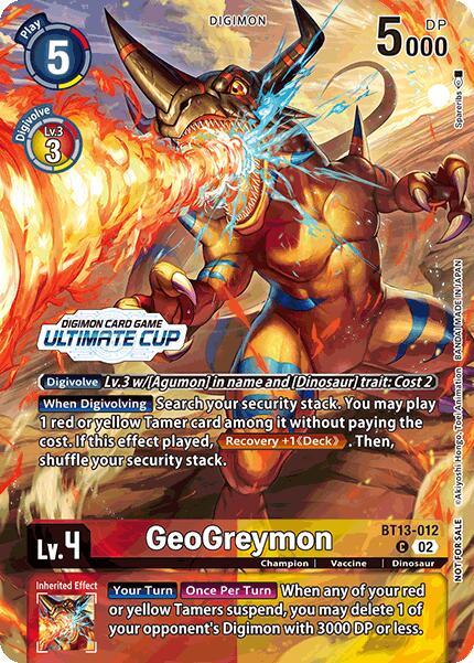 GeoGreymon [BT13-012] (Ultimate Cup 2024) [Versus Royal Knights Booster] | Anubis Games and Hobby