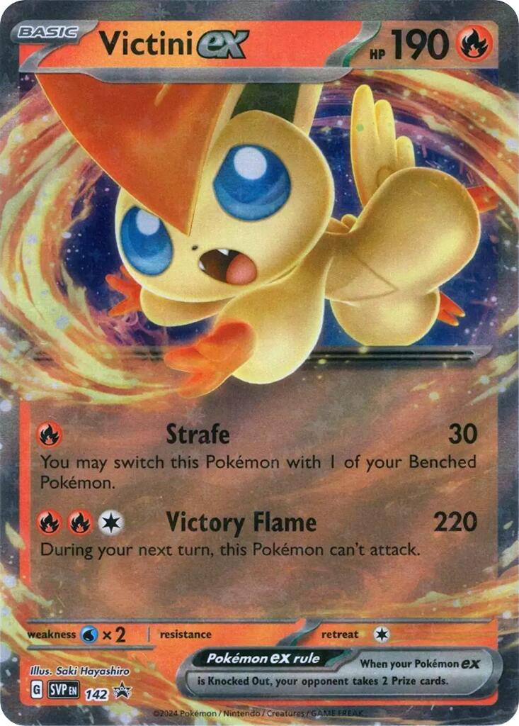 Victini ex (SVP142) [Scarlet & Violet: Black Star Promos] | Anubis Games and Hobby