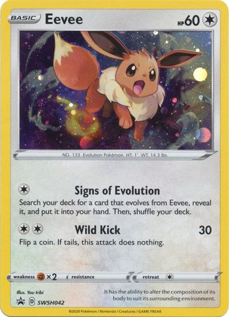 Eevee (SWSH042) [Sword & Shield: Black Star Promos] | Anubis Games and Hobby