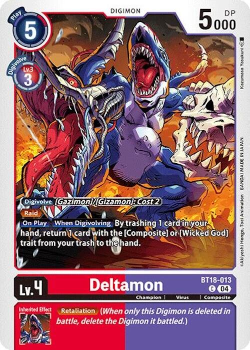 Deltamon [BT18-013] [Release Special Booster 2.0] | Anubis Games and Hobby