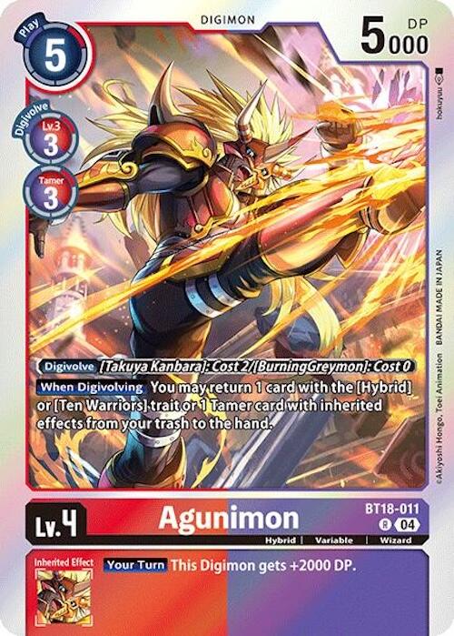 Agunimon [BT18-011] [Release Special Booster 2.0] | Anubis Games and Hobby