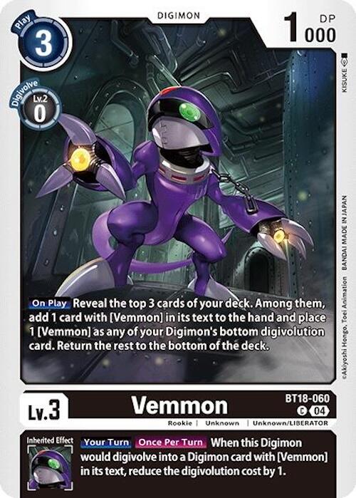 Vemmon [BT18-060] [Release Special Booster 2.0] | Anubis Games and Hobby