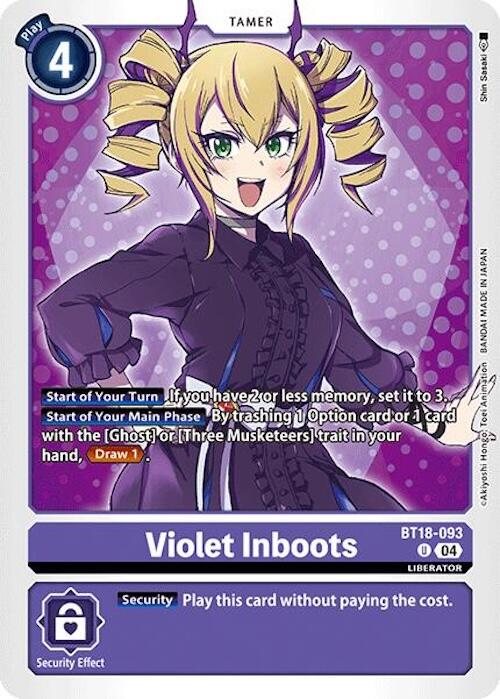 Violet Inboots [BT18-093] [Release Special Booster 2.0] | Anubis Games and Hobby