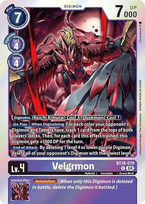 Velgrmon [BT18-079] [Release Special Booster 2.0] | Anubis Games and Hobby