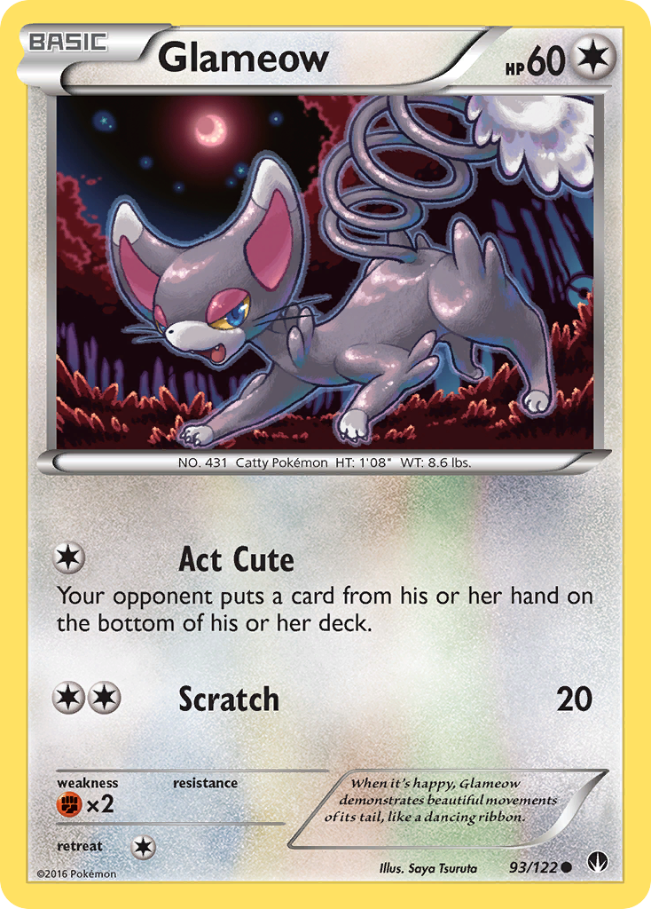 Glameow (93/122) [XY: BREAKpoint] | Anubis Games and Hobby