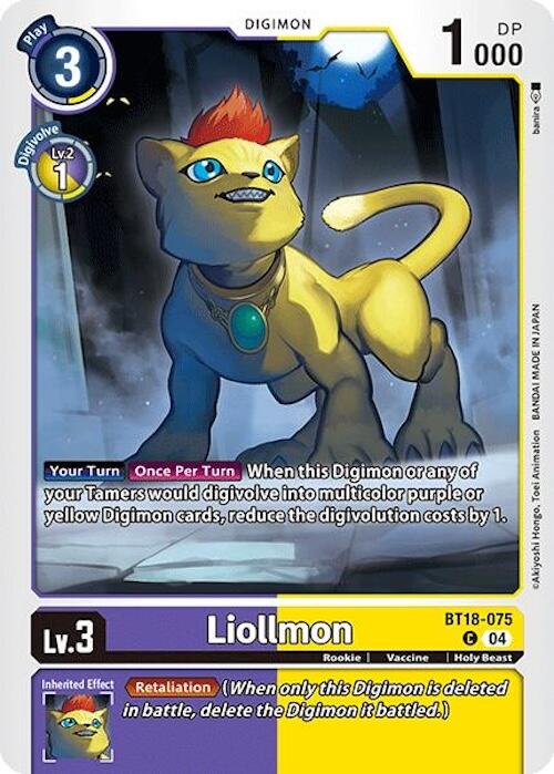 Liollmon [BT18-075] [Release Special Booster 2.0] | Anubis Games and Hobby