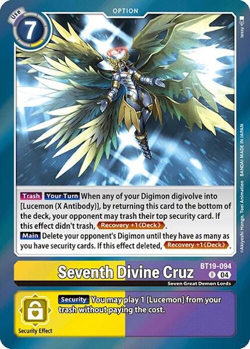 Seventh Divine Cruz [BT19-094] [Release Special Booster 2.0] | Anubis Games and Hobby