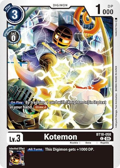 Kotemon [BT18-058] [Release Special Booster 2.0] | Anubis Games and Hobby