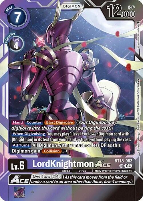 LordKnightmon ACE [BT18-083] [Release Special Booster 2.0] | Anubis Games and Hobby