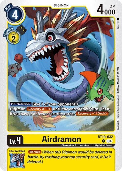 Airdramon [BT19-032] [Release Special Booster 2.0] | Anubis Games and Hobby