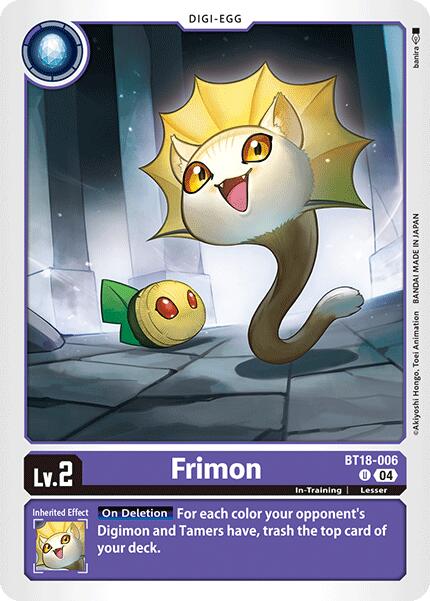 Frimon [BT18-006] [Release Special Booster 2.0] | Anubis Games and Hobby