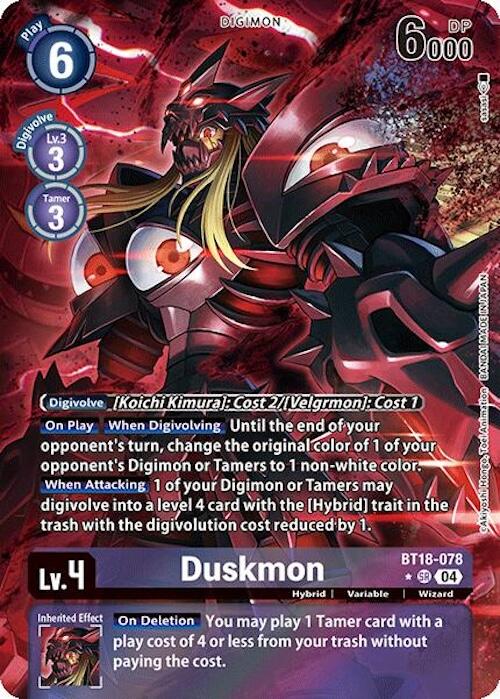 Duskmon [BT18-078] (Alternate Art) [Release Special Booster 2.0] | Anubis Games and Hobby