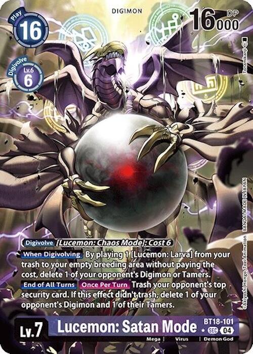 Lucemon: Satan Mode [BT18-101] (Alternate Art) [Release Special Booster 2.0] | Anubis Games and Hobby