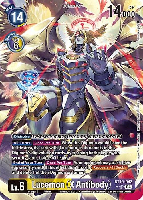 Lucemon [BT19-043] (X Antibody) (Alternate Art) [Release Special Booster Ver.2.0] | Anubis Games and Hobby