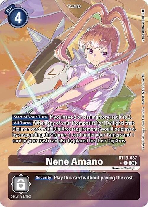 Nene Amano [BT19-087] (Alternate Art) [Release Special Booster 2.0] | Anubis Games and Hobby