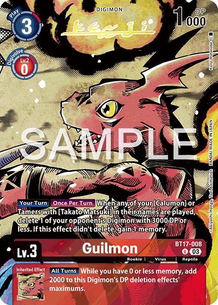 Guilmon [BT17-008] (Signed) [Release Special Booster 2.0] | Anubis Games and Hobby