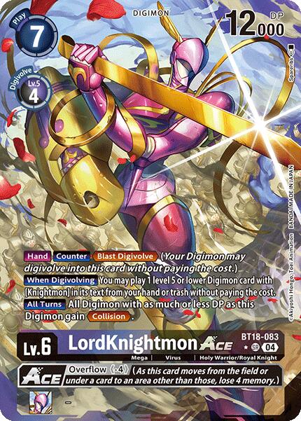 LordKnightmon ACE [BT18-083] (Alternate Art) [Release Special Booster 2.0] | Anubis Games and Hobby