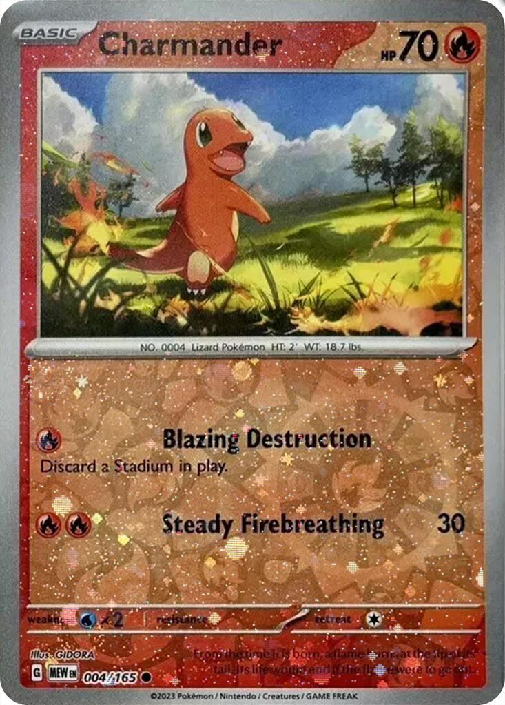 Charmander (004/165) (Cosmos Holo) (Costco Exclusive) [Miscellaneous Cards] | Anubis Games and Hobby