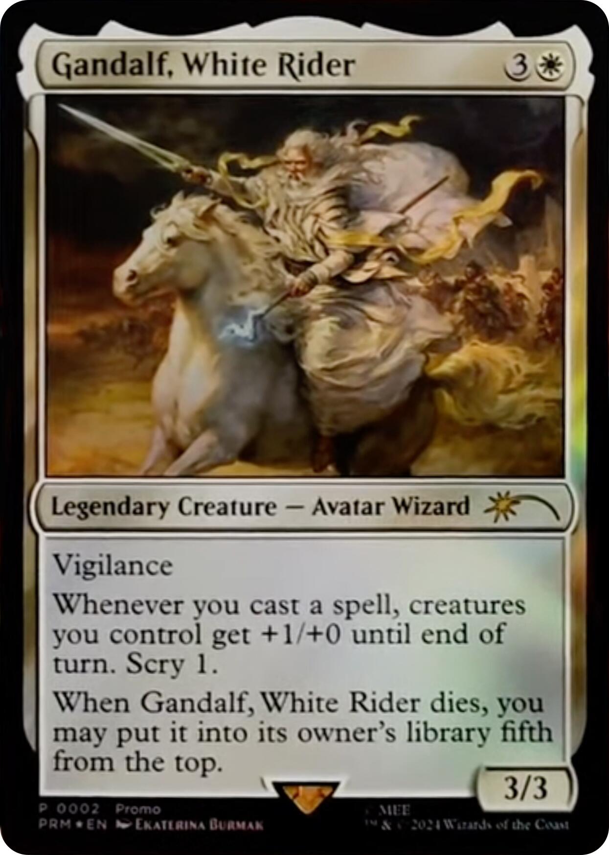 Gandalf, White Rider [Resale Promos] | Anubis Games and Hobby