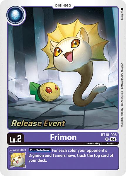 Frimon [BT18-006] [Release Special Booster Ver.2.0 Promos] | Anubis Games and Hobby
