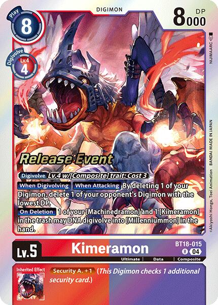 Kimeramon [BT18-015] [Release Special Booster Ver.2.0 Promos] | Anubis Games and Hobby