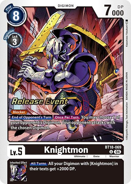 Knightmon [BT18-069] [Release Special Booster Ver.2.0 Promos] | Anubis Games and Hobby