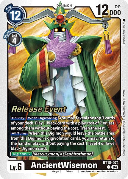 AncientWisemon [BT18-074] [Release Special Booster Ver.2.0 Promos] | Anubis Games and Hobby