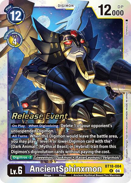 AncientSphinxmon [BT18-084] [Release Special Booster Ver.2.0 Promos] | Anubis Games and Hobby