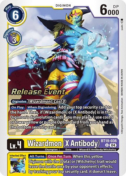 Wizardmon [BT19-036] (X Antibody) [Release Special Booster Ver.2.0 Promos] | Anubis Games and Hobby