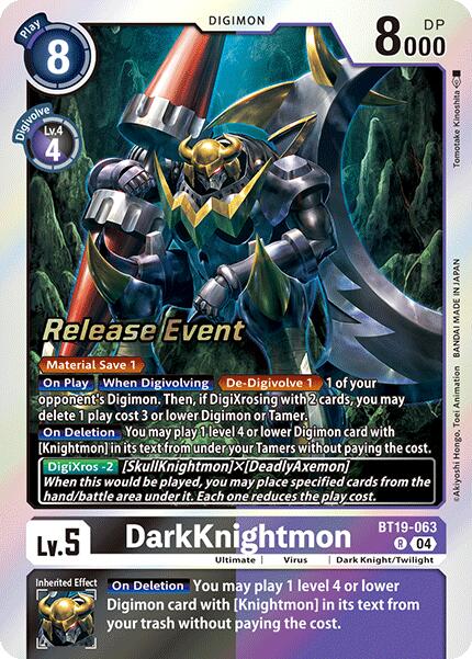 DarkKnightmon [BT19-063] [Release Special Booster Ver.2.0 Promos] | Anubis Games and Hobby
