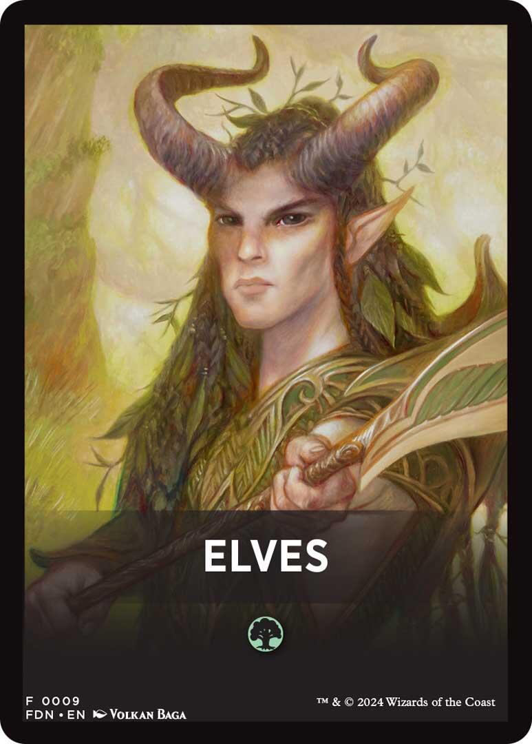 Elves Theme Card [Foundations] | Anubis Games and Hobby