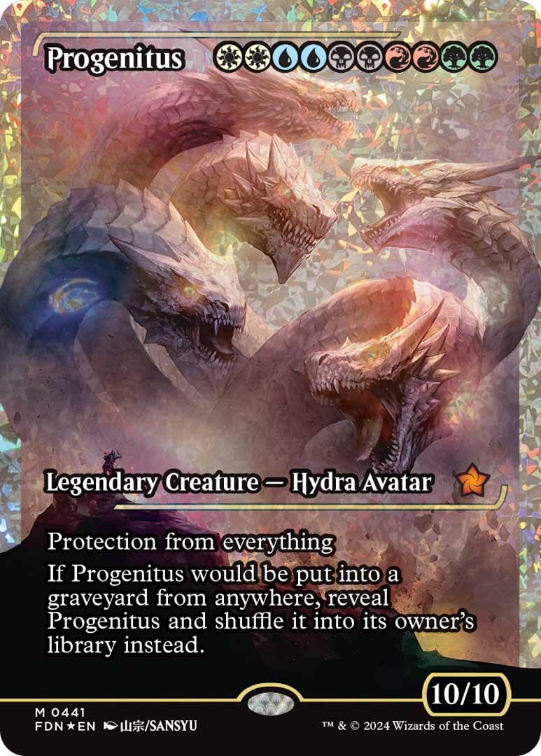 Progenitus (Showcase) (Fracture Foil) [Foundations] | Anubis Games and Hobby